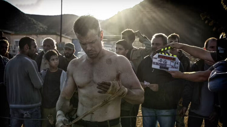 Matt Damon sur le tournage du dernier Jason Bourne réalisé par Paul Greengrass