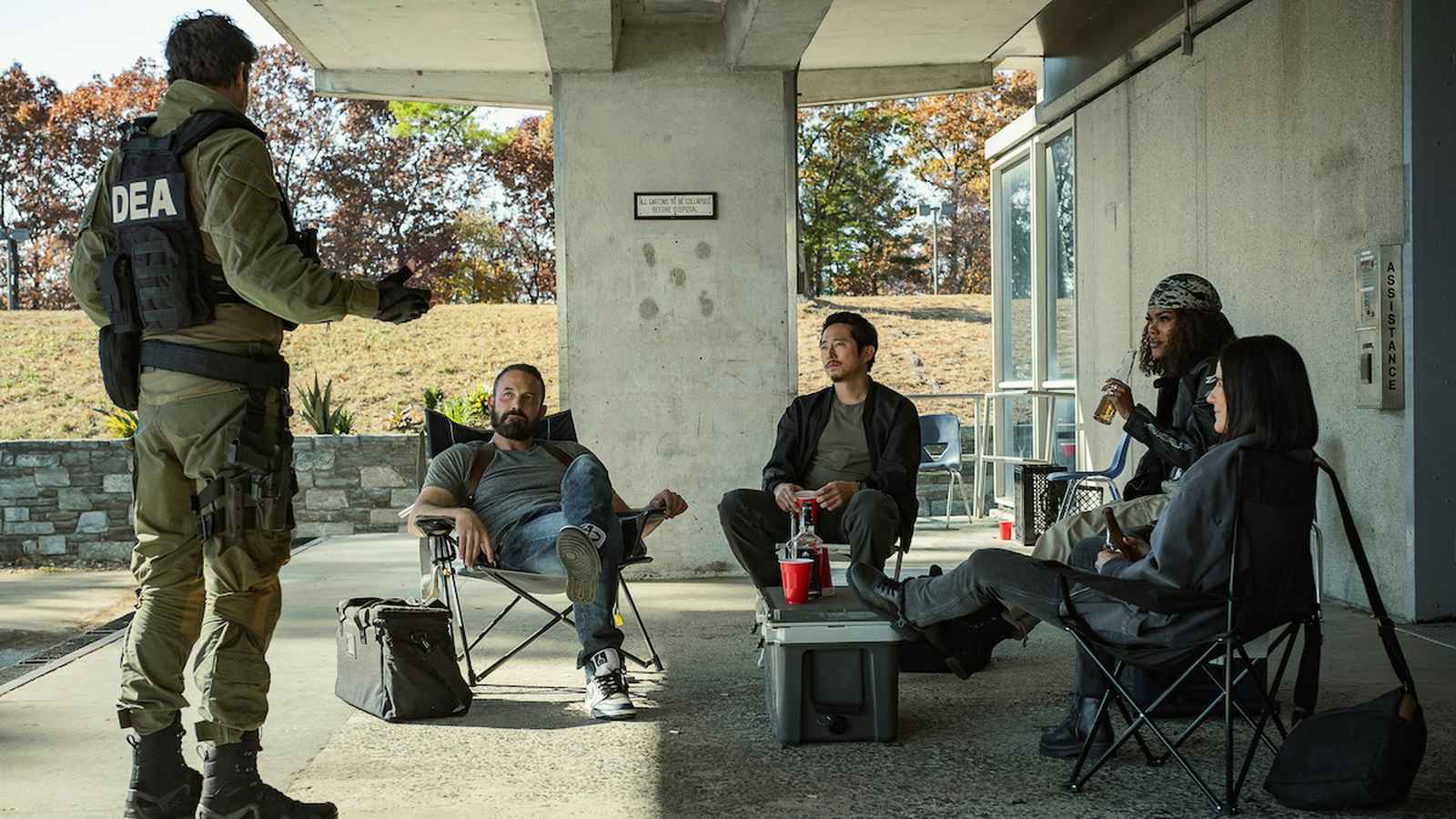 Les retrouvailles autour de RIP ne concernent pas seulement les deux compères de toujours : Matt Damon croise également à nouveau la route de Scott Adkins, déjà partenaire de jeu dans La Vengeance dans la peau (2007)
